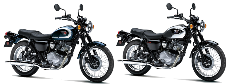 Farben Kawasaki W230 und Meguro S1